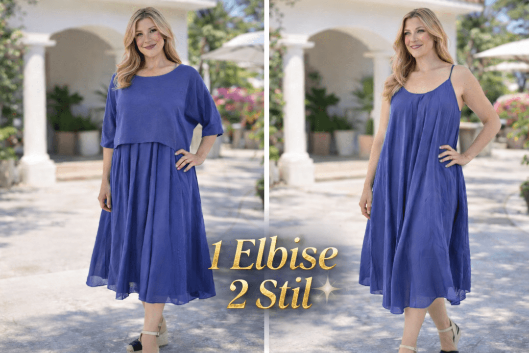 İtalyan İkili Elbise Mor