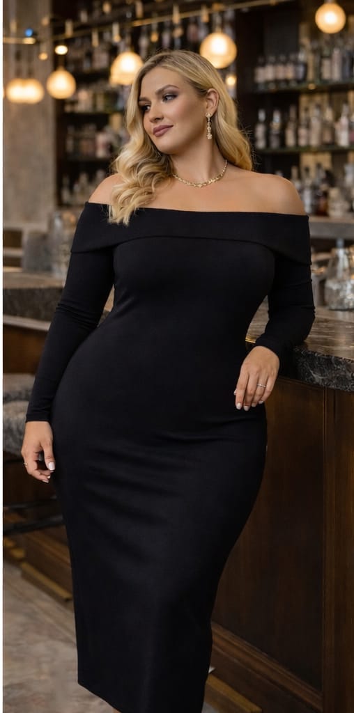 Alternative view of Madonna Yaka Oysho Kumaş Elbise Siyah